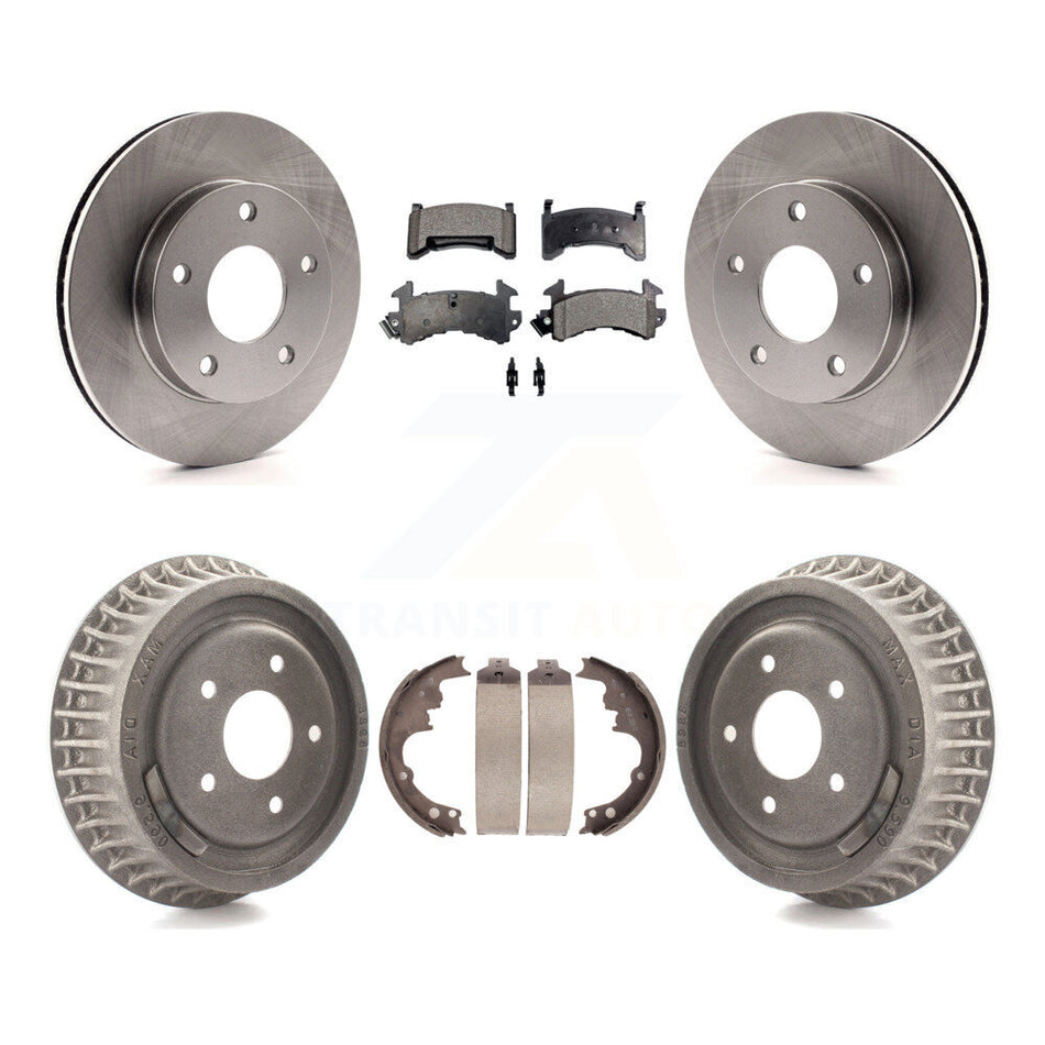 Front Rear Disc Brake Rotors Semi-Metallic Pads And Drum Kit For Chevrolet S10 GMC Sonoma Blazer Jimmy Oldsmobile Bravada Typhoon K8F-103293