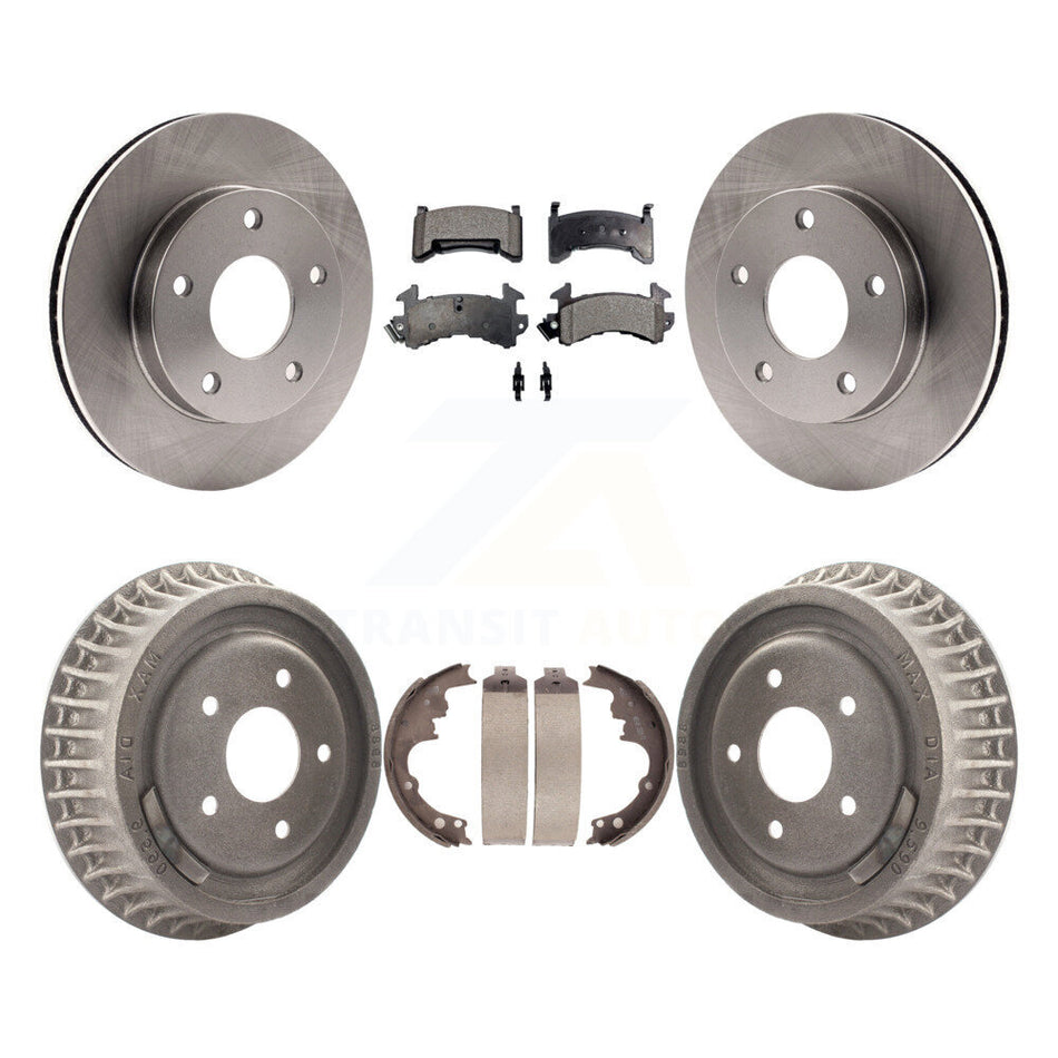 Front Rear Disc Brake Rotors Semi-Metallic Pads And Drum Kit For Chevrolet S10 GMC Sonoma Blazer Jimmy Oldsmobile Bravada Typhoon K8F-103293