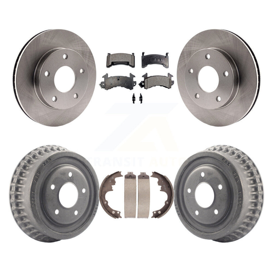 Front Rear Disc Brake Rotors Semi-Metallic Pads And Drum Kit For Chevrolet S10 Blazer GMC S15 Jimmy Sonoma Buick Riviera Oldsmobile Toronado Syclone Bravada K8F-103348