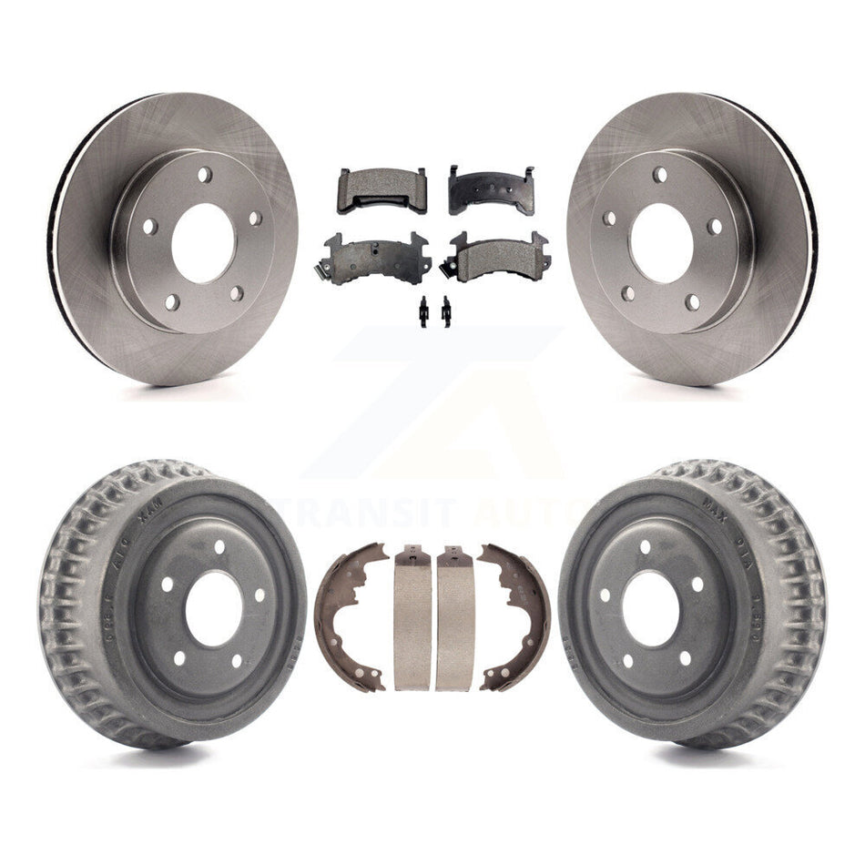 Front Rear Disc Brake Rotors Semi-Metallic Pads And Drum Kit For Chevrolet S10 Blazer GMC S15 Jimmy Sonoma Buick Riviera Oldsmobile Toronado Syclone Bravada K8F-103348