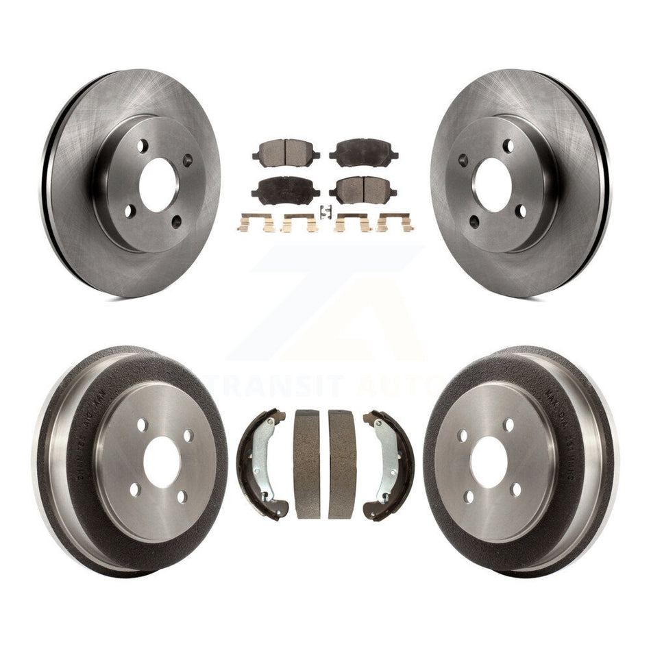 Front Rear Disc Brake Rotors Semi-Metallic Pads And Drum Kit For Chevrolet Cobalt Saturn Ion Pontiac G5 Pursuit K8F-103354