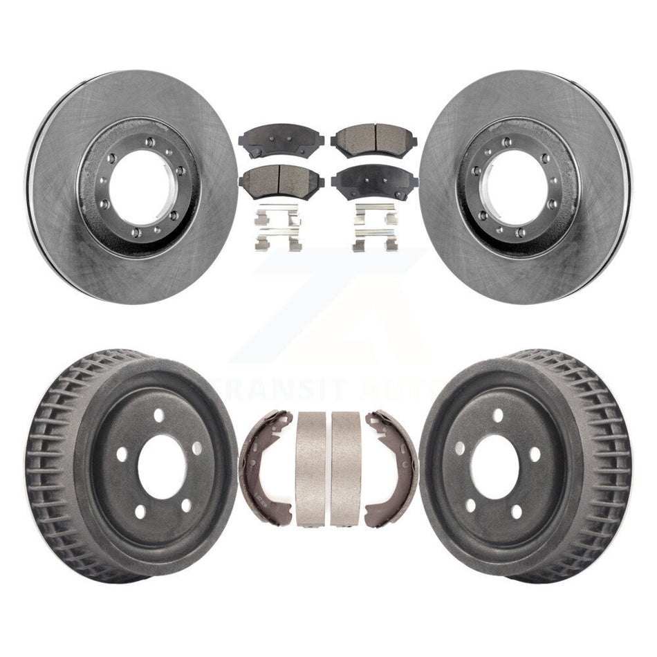 Front Rear Disc Brake Rotors Semi-Metallic Pads And Drum Kit For Buick Century Chevrolet Venture Pontiac Montana Oldsmobile Silhouette Trans Sport K8F-103361