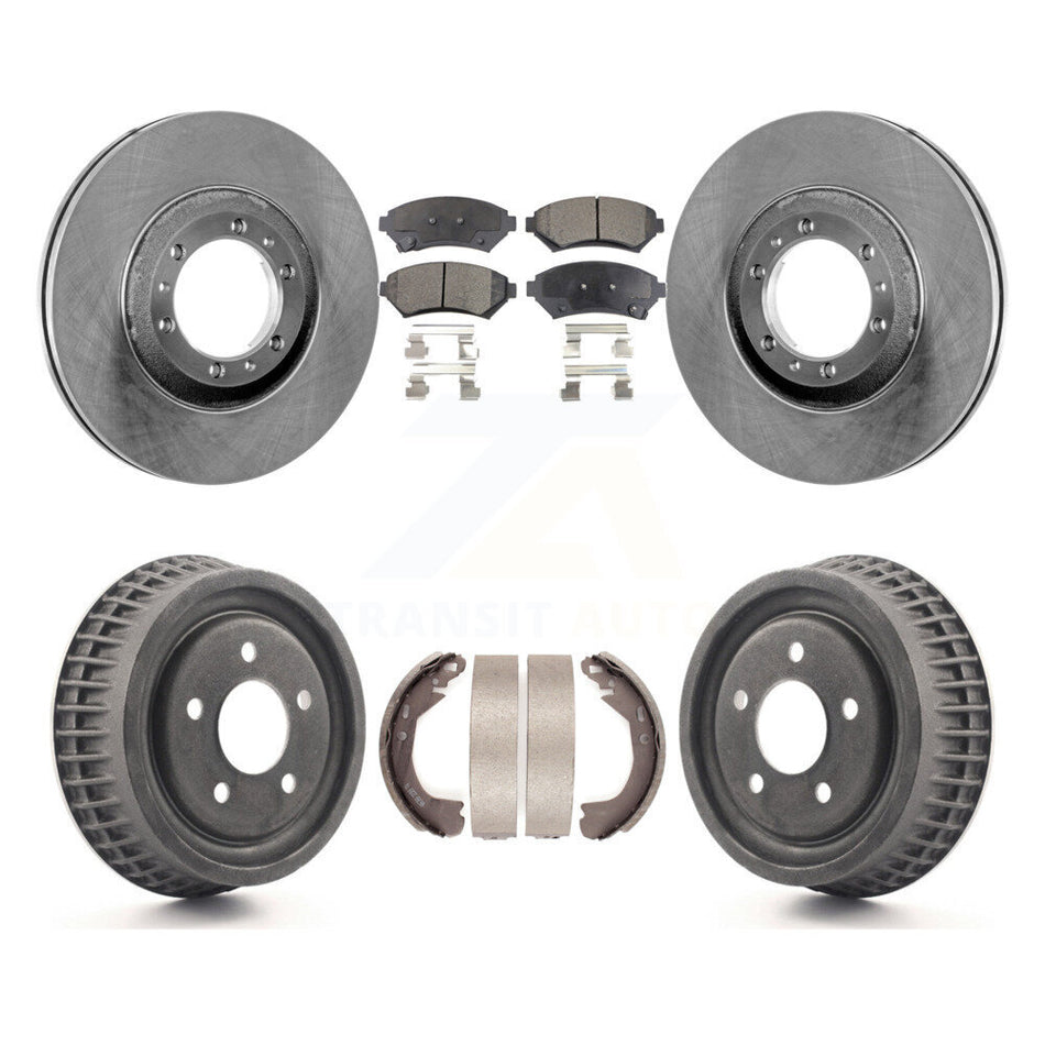Front Rear Disc Brake Rotors Semi-Metallic Pads And Drum Kit For Buick Century Chevrolet Venture Pontiac Montana Oldsmobile Silhouette Trans Sport K8F-103361
