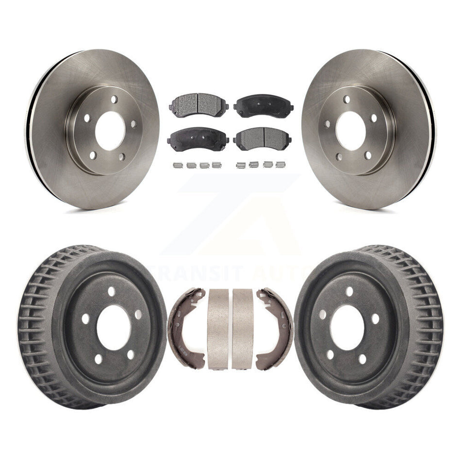 Front Rear Disc Brake Rotors Semi-Metallic Pads And Drum Kit For 2002-2004 Chevrolet Venture Pontiac Montana Oldsmobile Silhouette K8F-103363