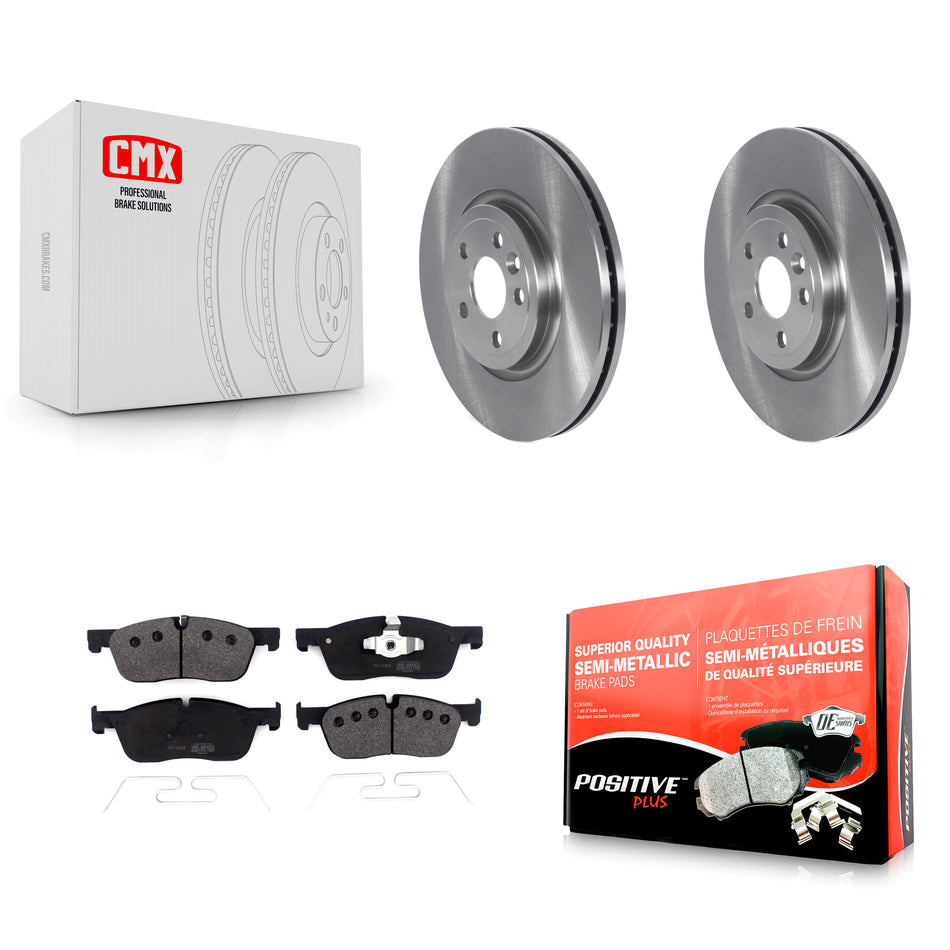 Front Disc Brake Rotors And Semi-Metallic Pads Kit For Jaguar F-Pace Land Rover Range Velar K8F-103438