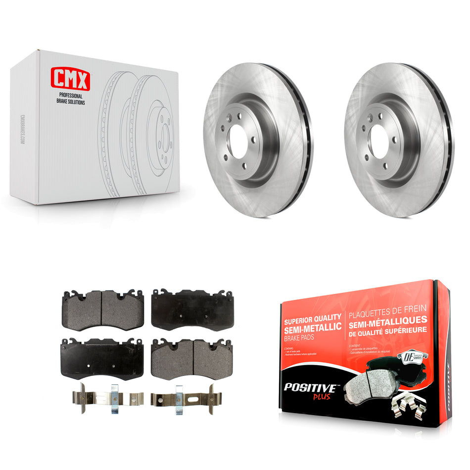 Front Disc Brake Rotors And Semi-Metallic Pads Kit For Land Rover Range Sport With 363mm Diameter Rotor K8F-103445