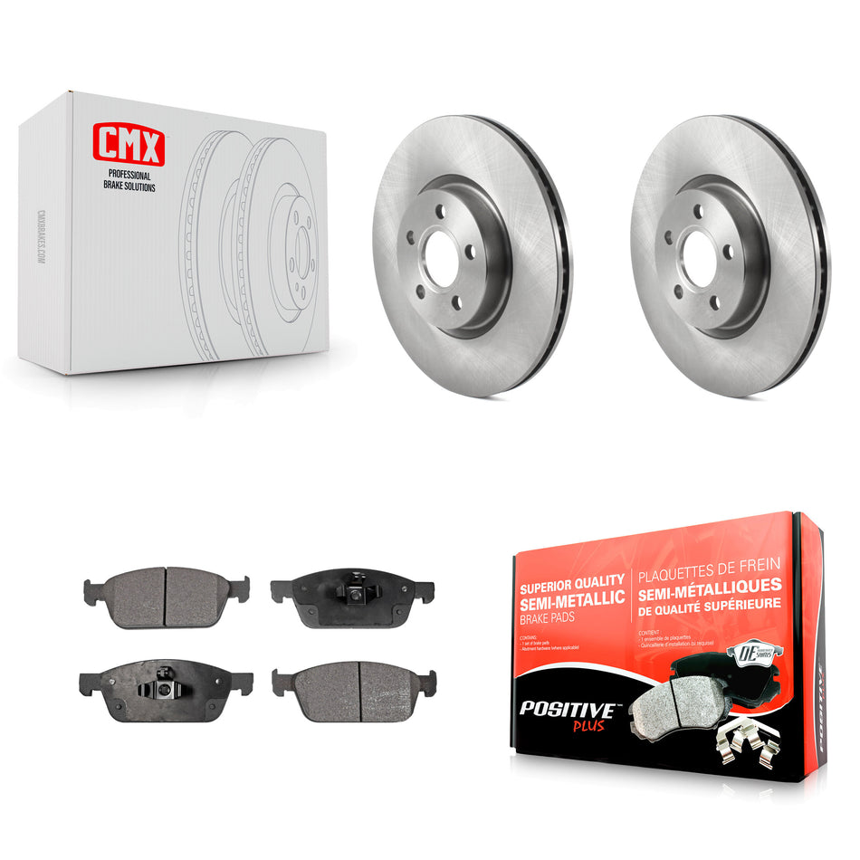 Front Disc Brake Rotors And Semi-Metallic Pads Kit For Ford Connect K8F-103448