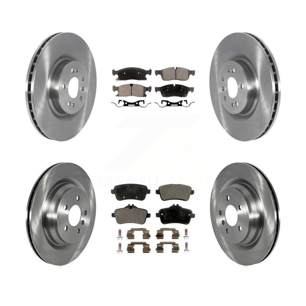 Front Rear Disc Brake Rotors And Semi-Metallic Pads Kit For Mercedes-Benz GLE400 K8F-103501
