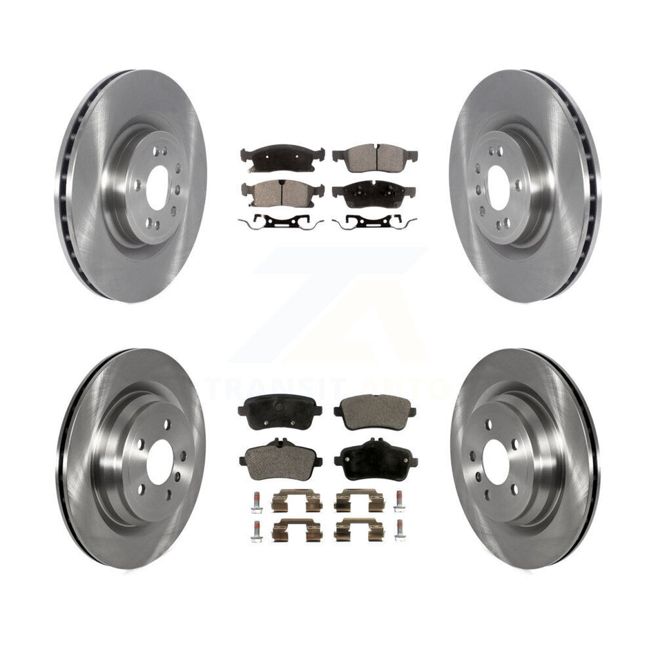 Front Rear Disc Brake Rotors And Semi-Metallic Pads Kit For Mercedes-Benz GLE400 K8F-103501