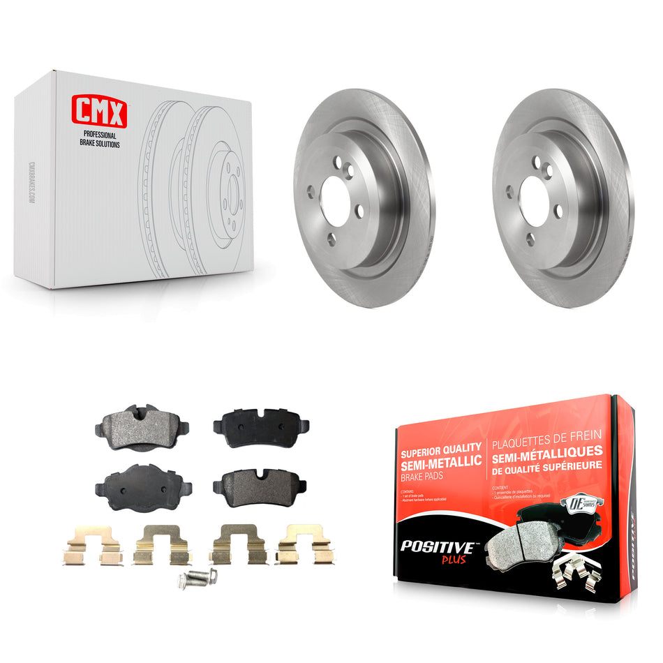 Rear Disc Brake Rotors And Semi-Metallic Pads Kit For Mini Cooper K8F-103516