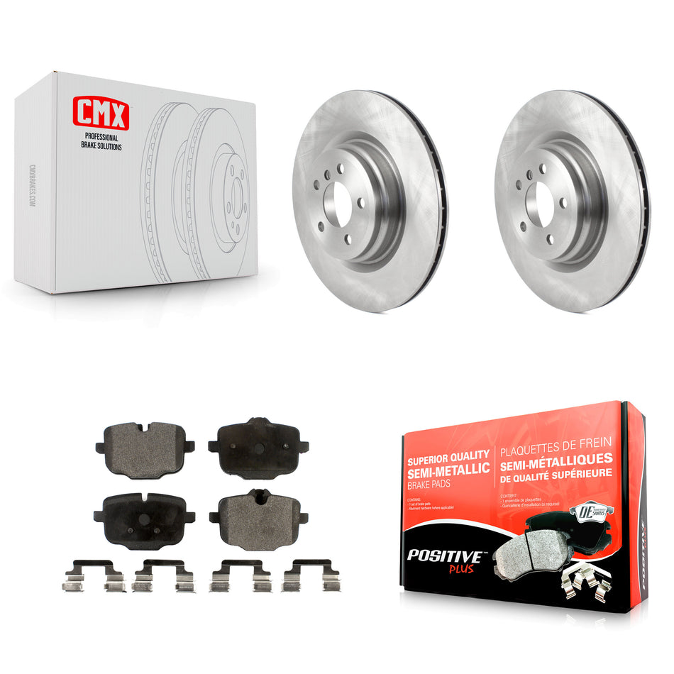 Rear Disc Brake Rotors And Semi-Metallic Pads Kit For 2016-2019 BMW Alpina B6 xDrive Gran Coupe K8F-103519