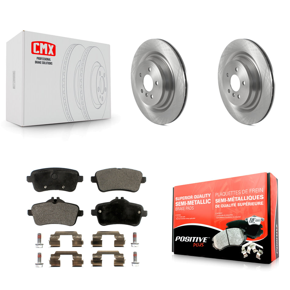 Rear Disc Brake Rotors And Semi-Metallic Pads Kit For Mercedes-Benz GLS450 GL450 GLS550 GL350 GL550 ML400 ML250 ML63 AMG GLS350d K8F-103526
