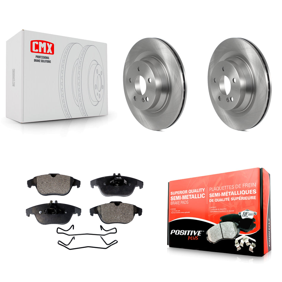 Rear Disc Brake Rotors And Semi-Metallic Pads Kit For Mercedes-Benz E550 With 320mm Diameter Rotor K8F-103543