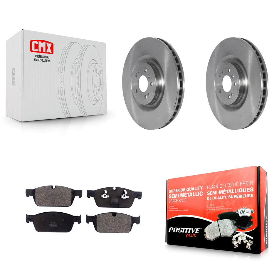 Front Disc Brake Rotors And Semi-Metallic Pads Kit For Mercedes-Benz ML550 GLE550e K8F-103559