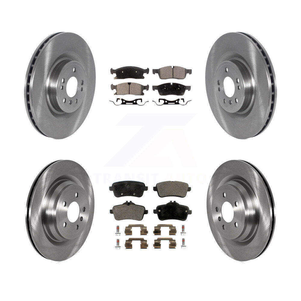Front Rear Brake Rotors & Semi-Metallic Pad Kit For Mercedes-Benz GLE400 With AMG Package K8F-103572
