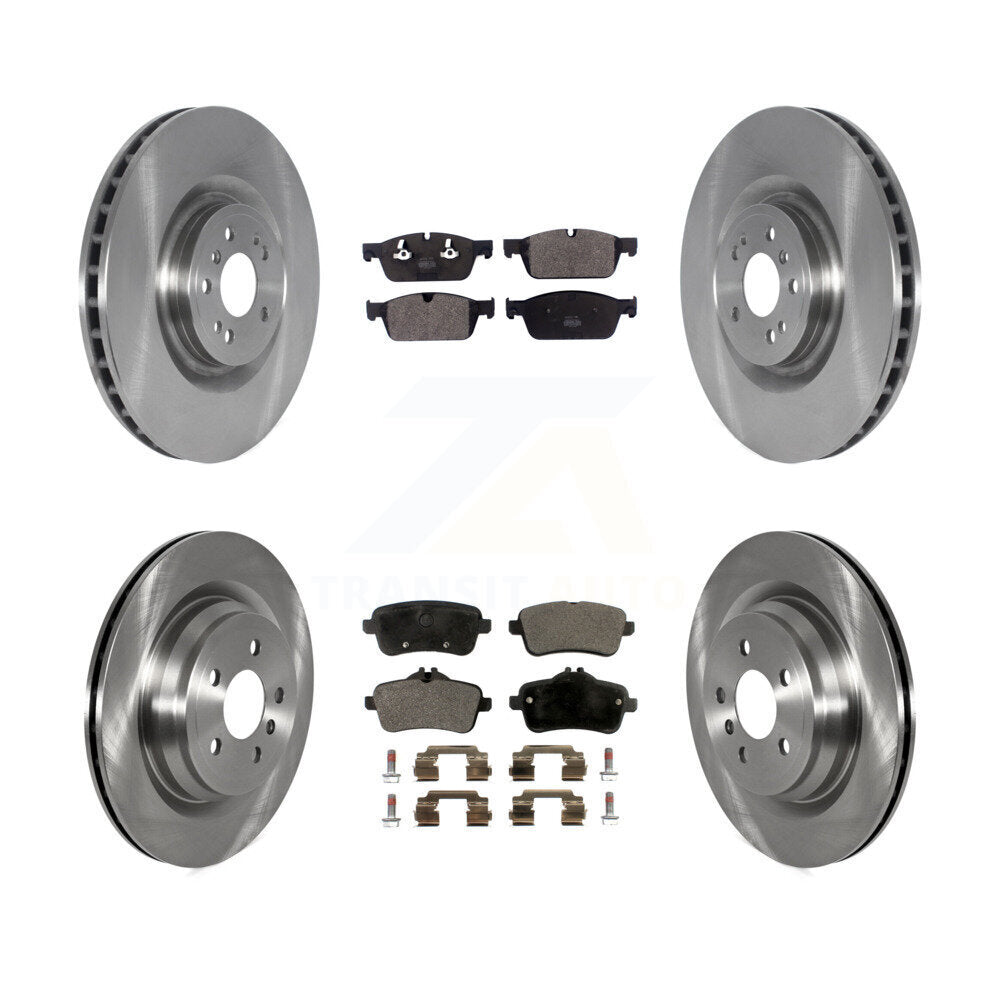 Front Rear Disc Brake Rotors And Semi-Metallic Pads Kit For Mercedes-Benz ML550 GLE550e K8F-103573