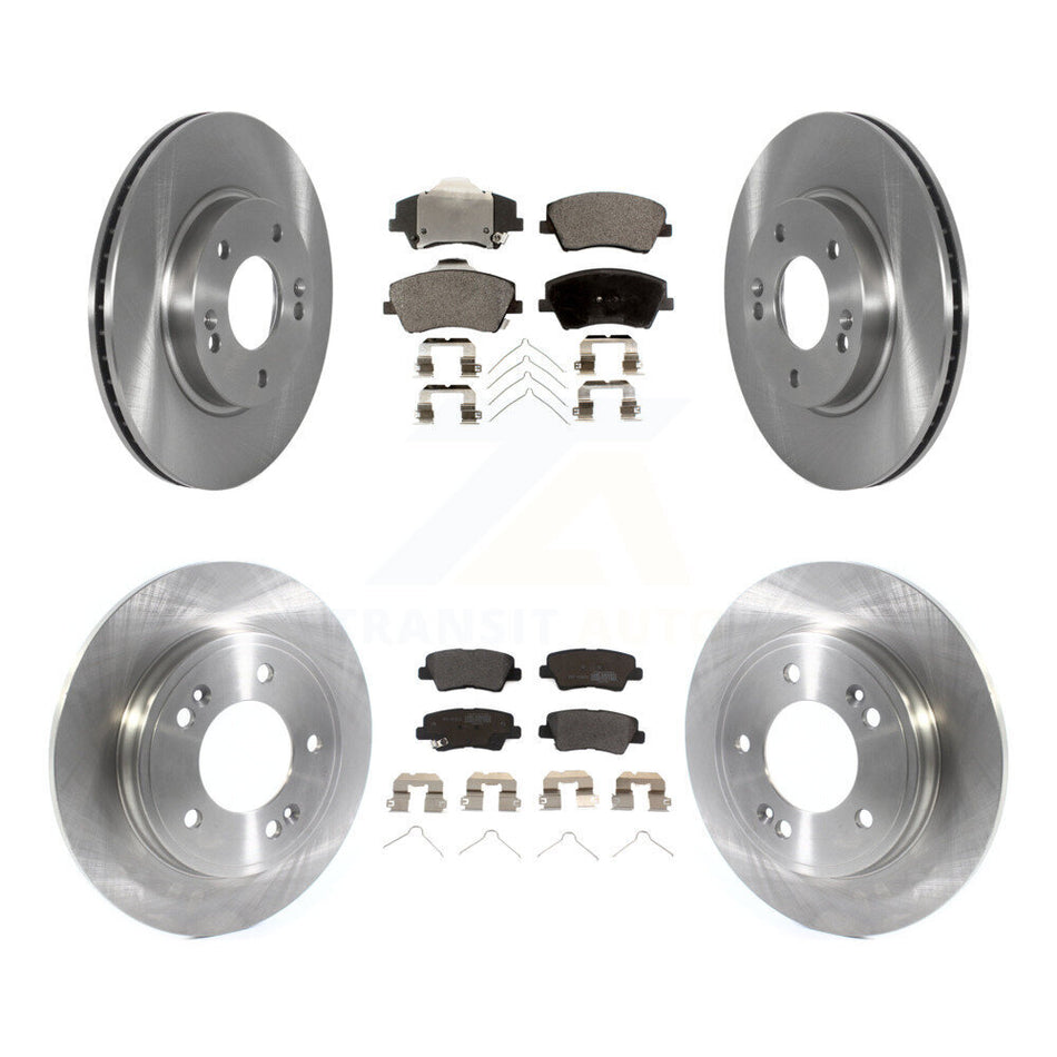 Front Rear Disc Brake Rotors And Semi-Metallic Pads Kit For Kia Niro Hyundai Ioniq K8F-103575