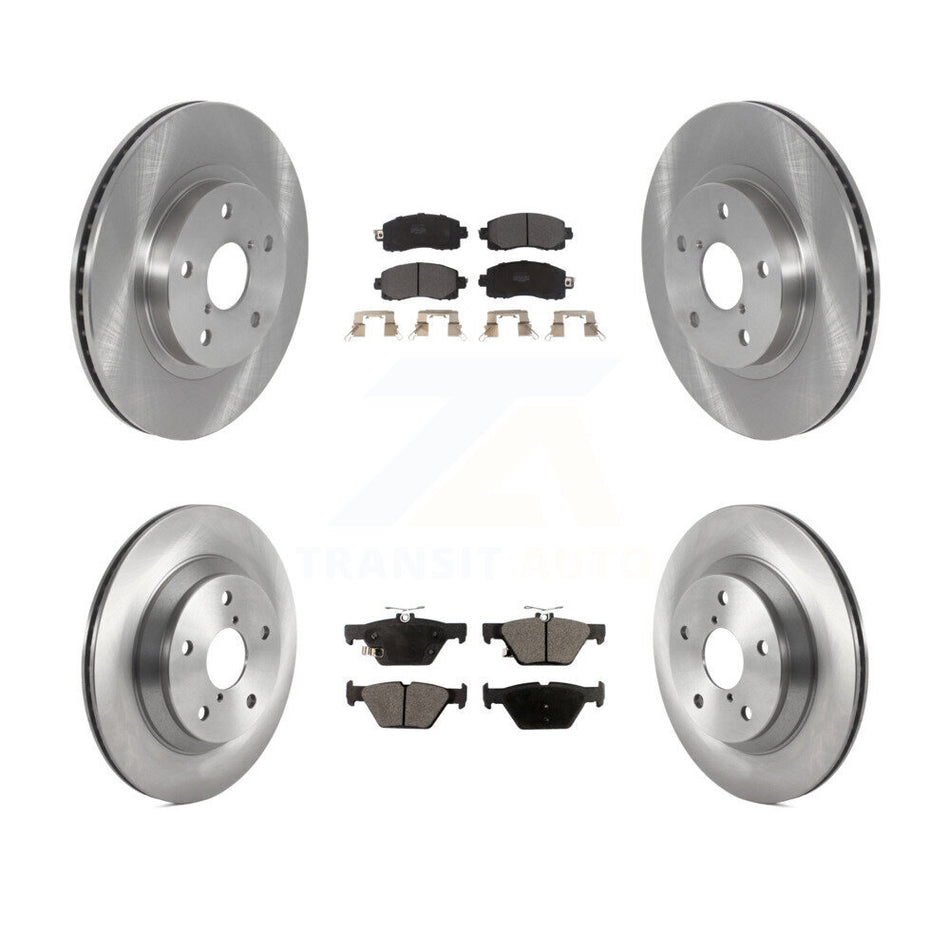 Front Rear Disc Brake Rotors And Semi-Metallic Pads Kit For Subaru Forester K8F-103580