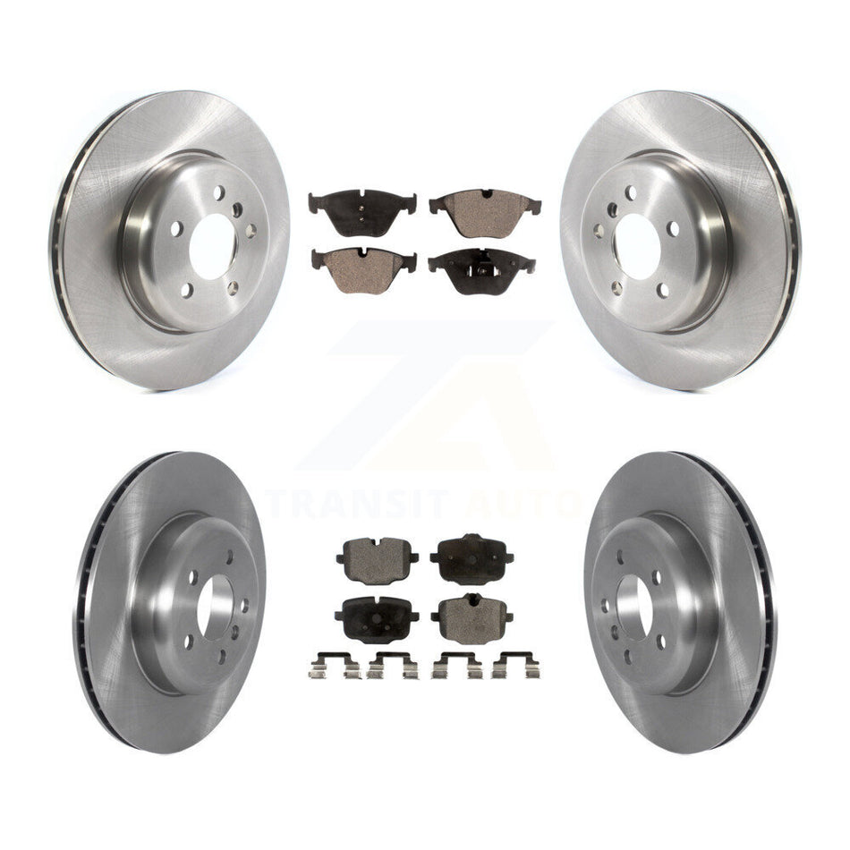 Front Rear Disc Brake Rotors And Semi-Metallic Pads Kit For BMW 535i 640i Gran Coupe xDrive K8F-103583