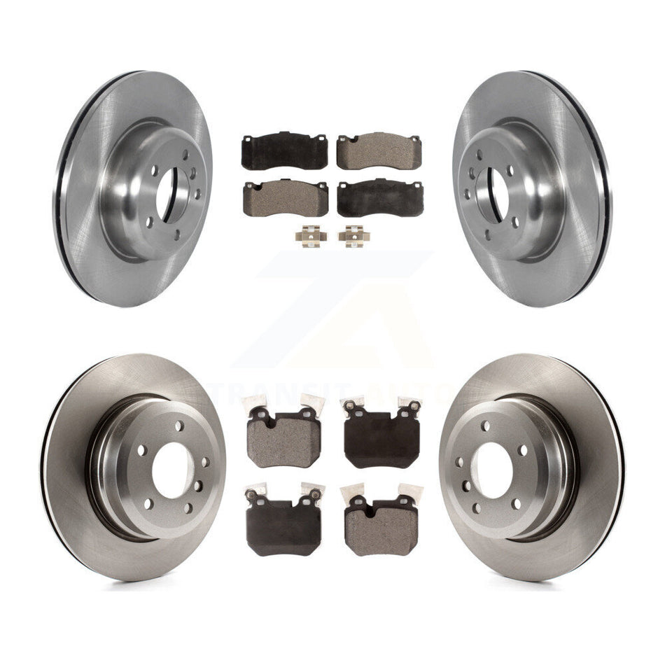Front Rear Disc Brake Rotors And Semi-Metallic Pads Kit For BMW 135i 135is K8F-103585