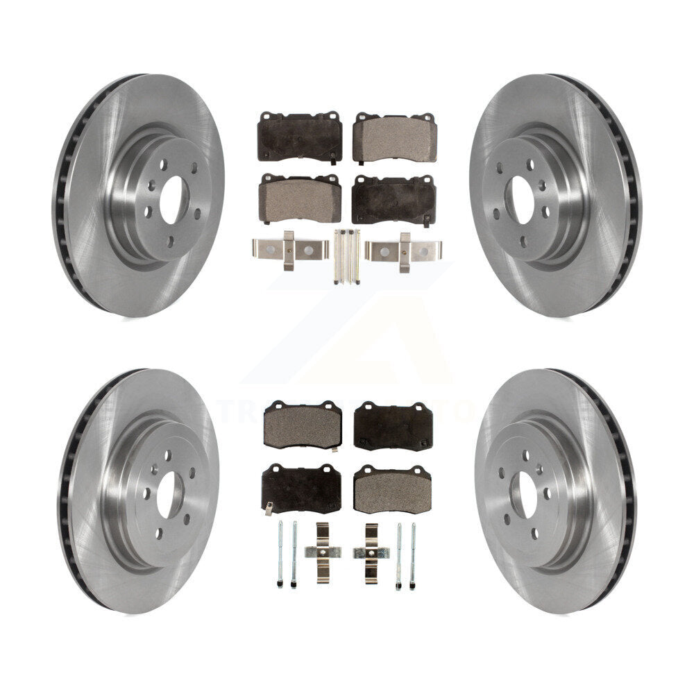 Front Rear Disc Brake Rotors And Semi-Metallic Pads Kit For 2016 Tesla S From 04 16 K8F-103586