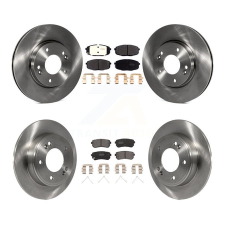 Front Rear Disc Brake Rotors And Semi-Metallic Pads Kit For Hyundai Kona Kia Seltos K8F-103602