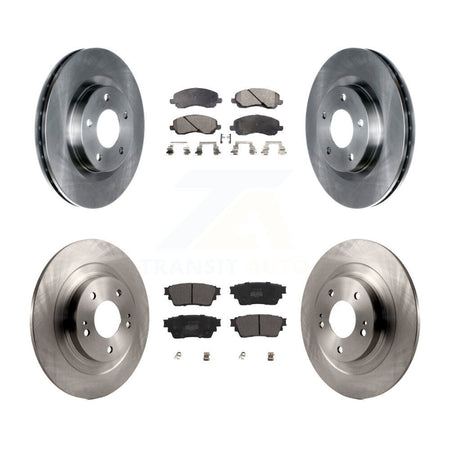 Front Rear Disc Brake Rotors And Semi-Metallic Pads Kit For Mitsubishi Outlander K8F-103612