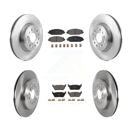 Front Rear Disc Brake Rotors And Semi-Metallic Pads Kit For Ram 1500 K8F-103619