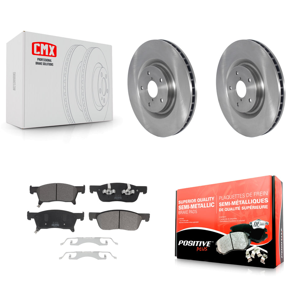 Front Disc Brake Rotors And Semi-Metallic Pads Kit For 2019-2021 Subaru Ascent K8F-103655