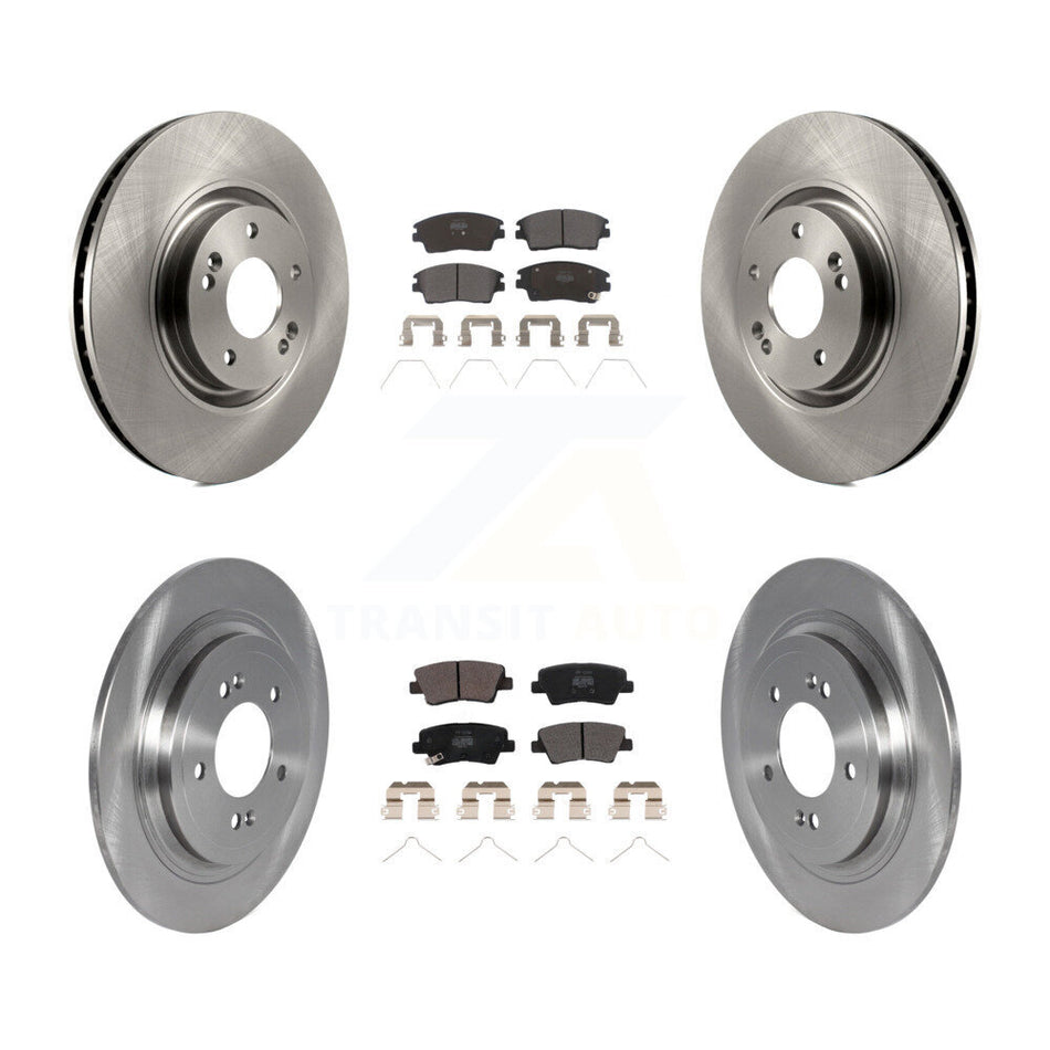 Front Rear Brake Rotor Semi-Metallic Pad Kit For Kia Sportage With Electric Parking K8F-103658