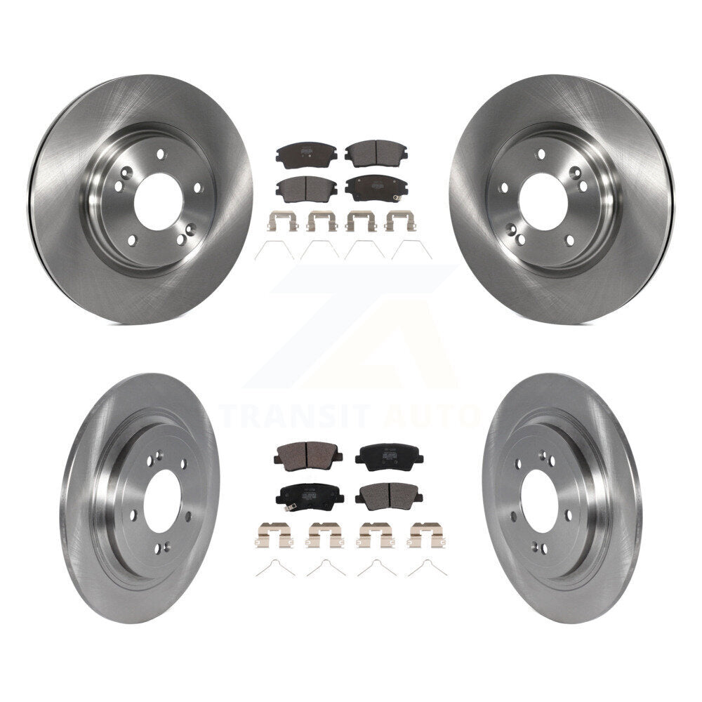 Front Rear Disc Brake Rotors And Semi-Metallic Pads Kit For Kia Sportage Hyundai Tucson K8F-103659