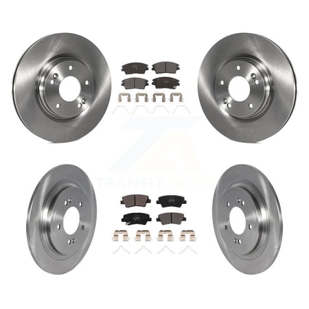 Front Rear Disc Brake Rotors And Semi-Metallic Pads Kit For Kia Sportage Hyundai Tucson K8F-103659