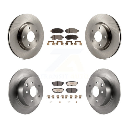 Front Rear Brake Rotors Semi-Metallic Pad Kit For Nissan Altima With Manual Parking K8F-103663