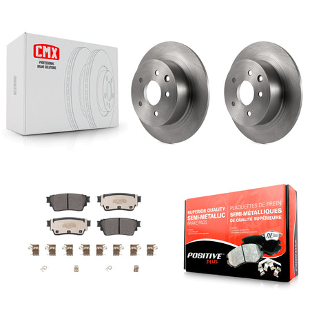 Rear Brake Rotors Semi-Metallic Pad Kit For 19-20 Nissan Altima With Manual Parking K8F-103670