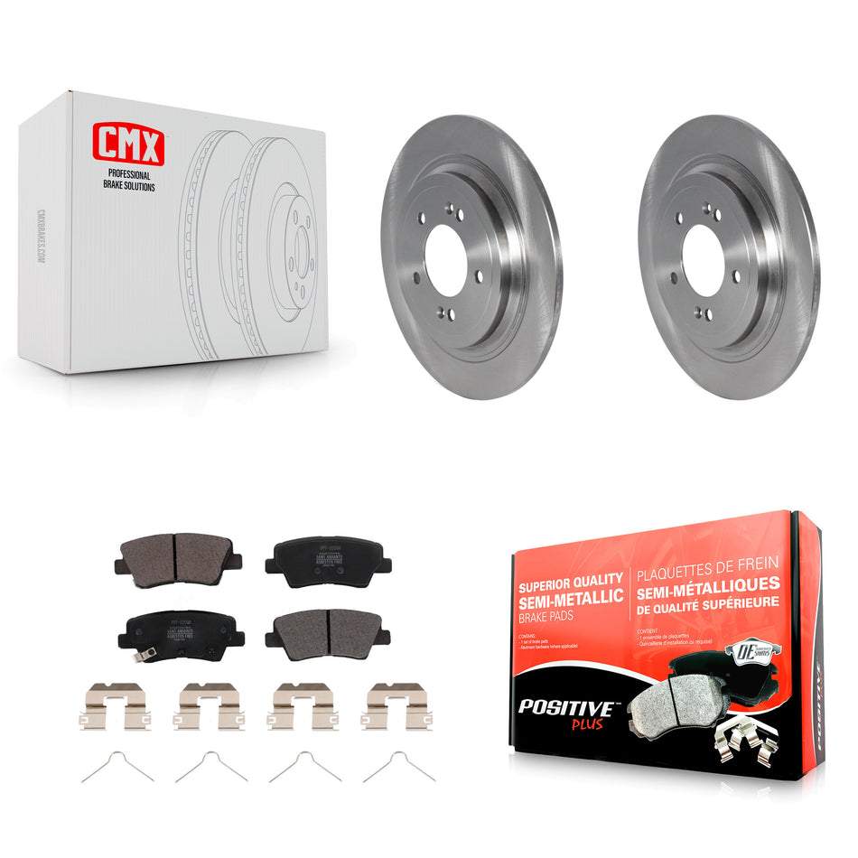 Rear Disc Brake Rotors And Semi-Metallic Pads Kit For Kia Sportage Hyundai Tucson Nexo K8F-103672