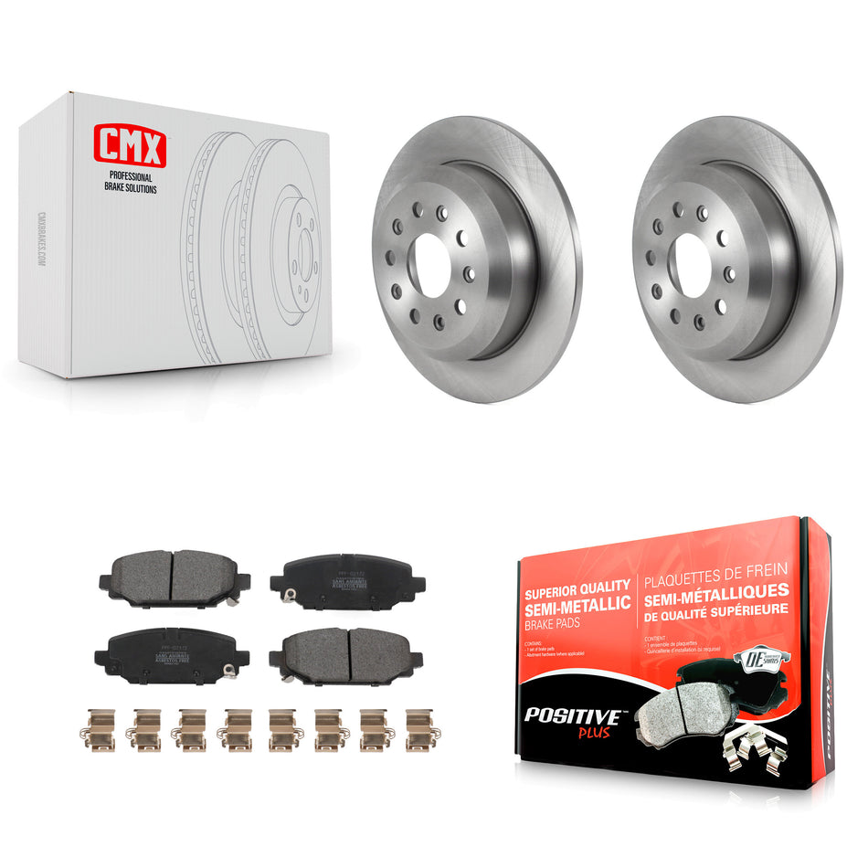 Rear Disc Brake Rotors And Semi-Metallic Pads Kit For 2018-2020 Jeep Wrangler Sport K8F-103674