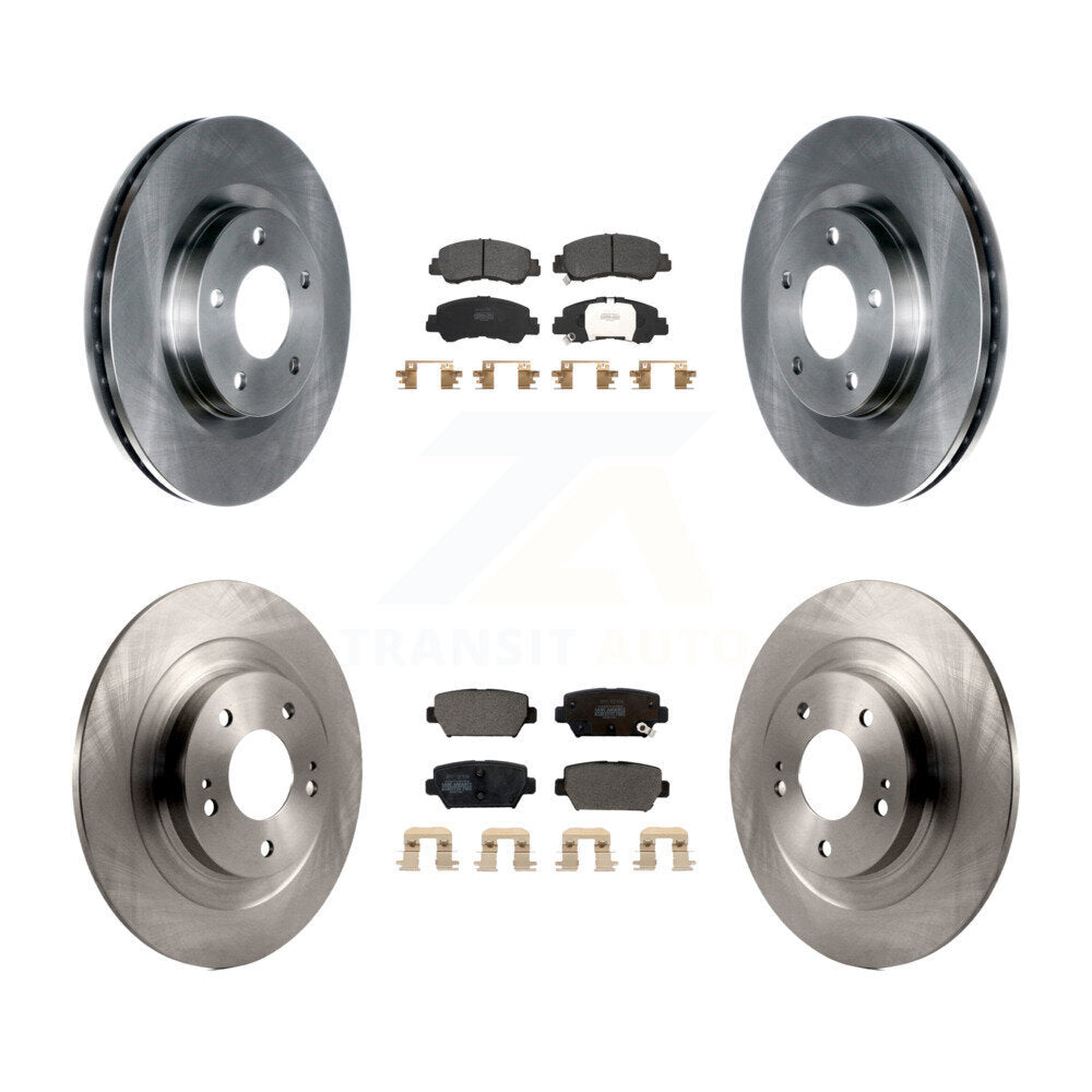 Front Rear Disc Brake Rotors And Semi-Metallic Pads Kit For Mitsubishi Eclipse Cross K8F-103679