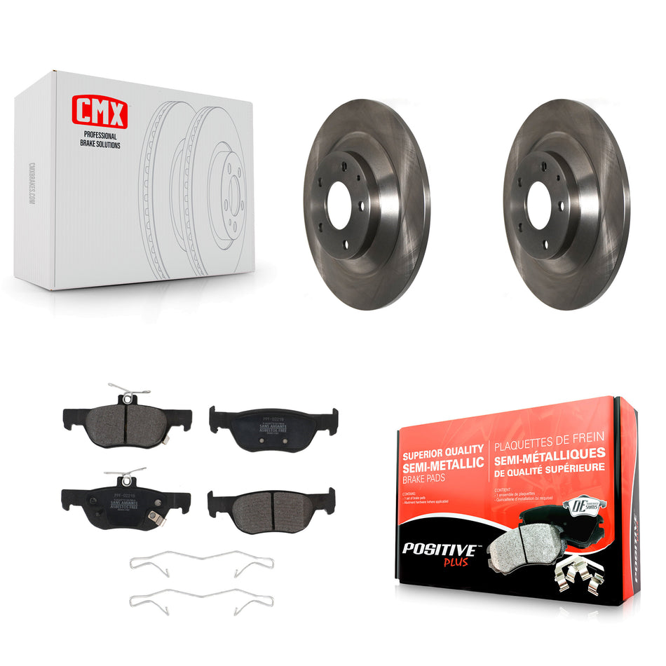 Rear Disc Brake Rotors And Semi-Metallic Pads Kit For Mazda CX-30 MX-30 EV K8F-103701