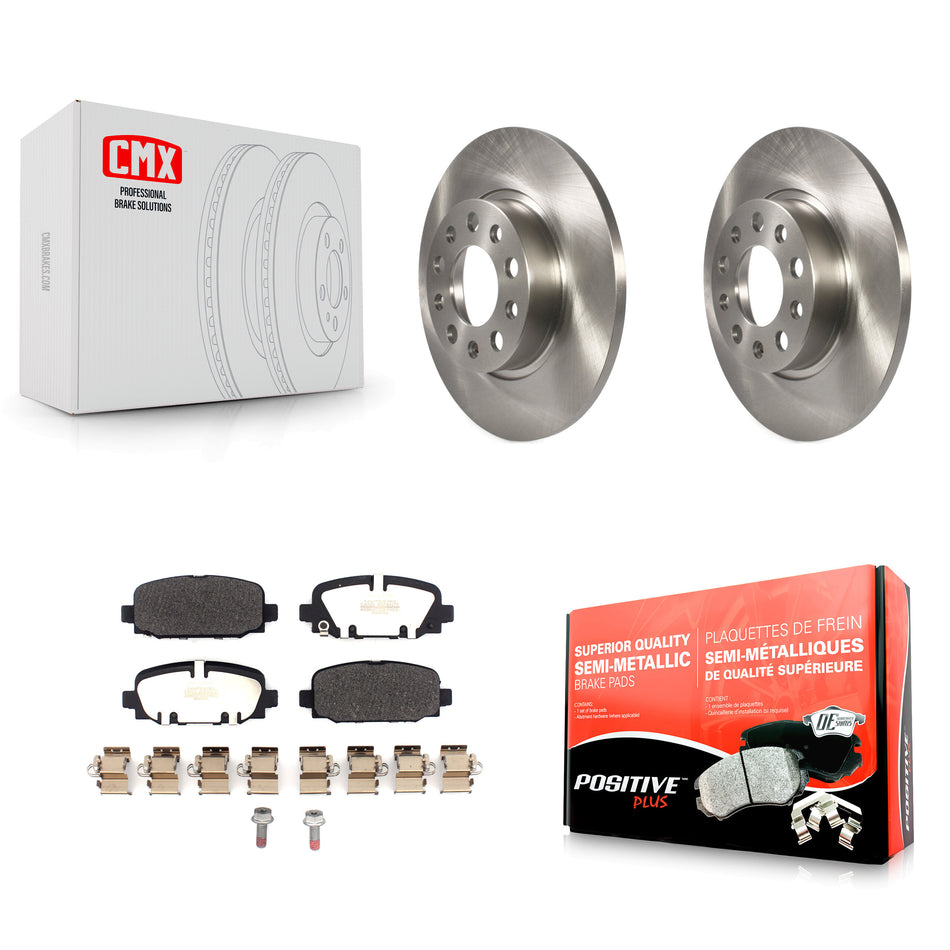 Rear Disc Brake Rotors And Semi-Metallic Pads Kit For Jeep Compass K8F-103702