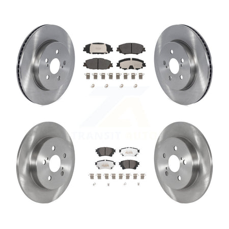 Front Rear Disc Brake Rotors And Semi-Metallic Pads Kit For Toyota Corolla K8F-103711