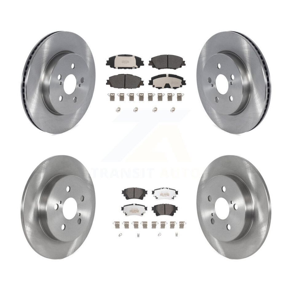 Front Rear Disc Brake Rotors And Semi-Metallic Pads Kit For Toyota Corolla K8F-103711