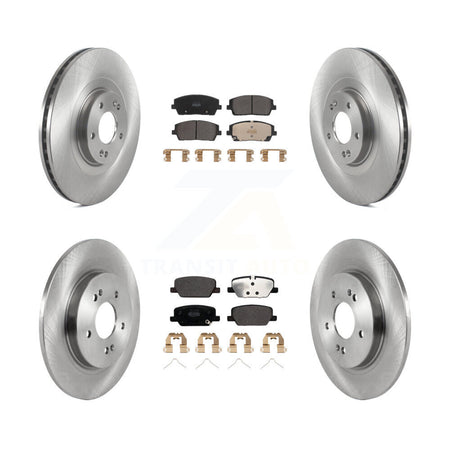 Front Rear Disc Brake Rotors And Semi-Metallic Pad Kit For Hyundai Palisade Kia Telluride K8F-103723