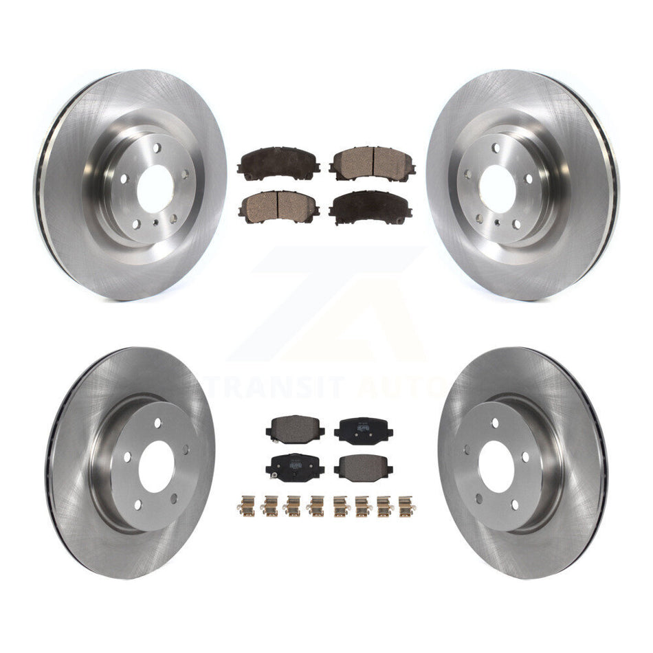 Front Rear Disc Brake Rotors And Semi-Metallic Pads Kit For INFINITI QX50 QX55 K8F-103724