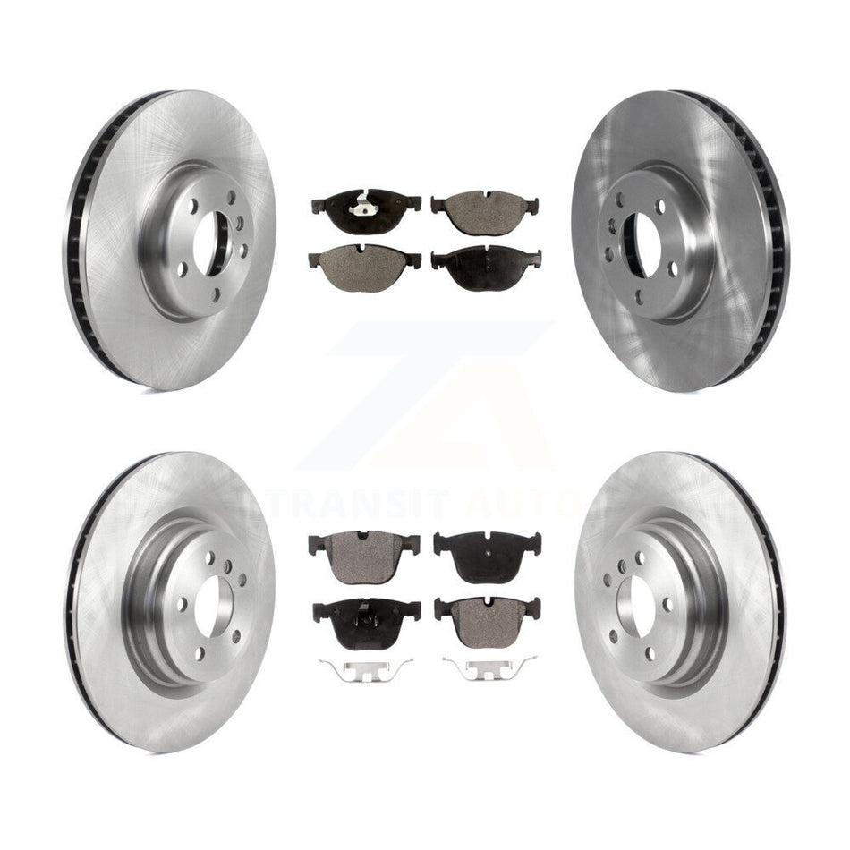 Front Rear Disc Brake Rotors And Semi-Metallic Pads Kit (6Pc) For 2013 BMW ActiveHybrid 7 K8F-103733