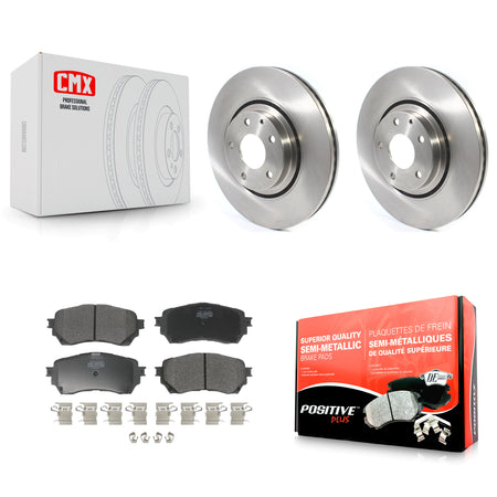 Front Disc Brake Rotors And Semi-Metallic Pads Kit For 2021 Mazda 6 Turbocharged K8F-103744