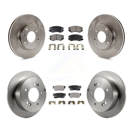 Front Rear Disc Brake Rotors And Semi-Metallic Pads Kit For 2005 Kia Magentis From 10 05 K8F-103751