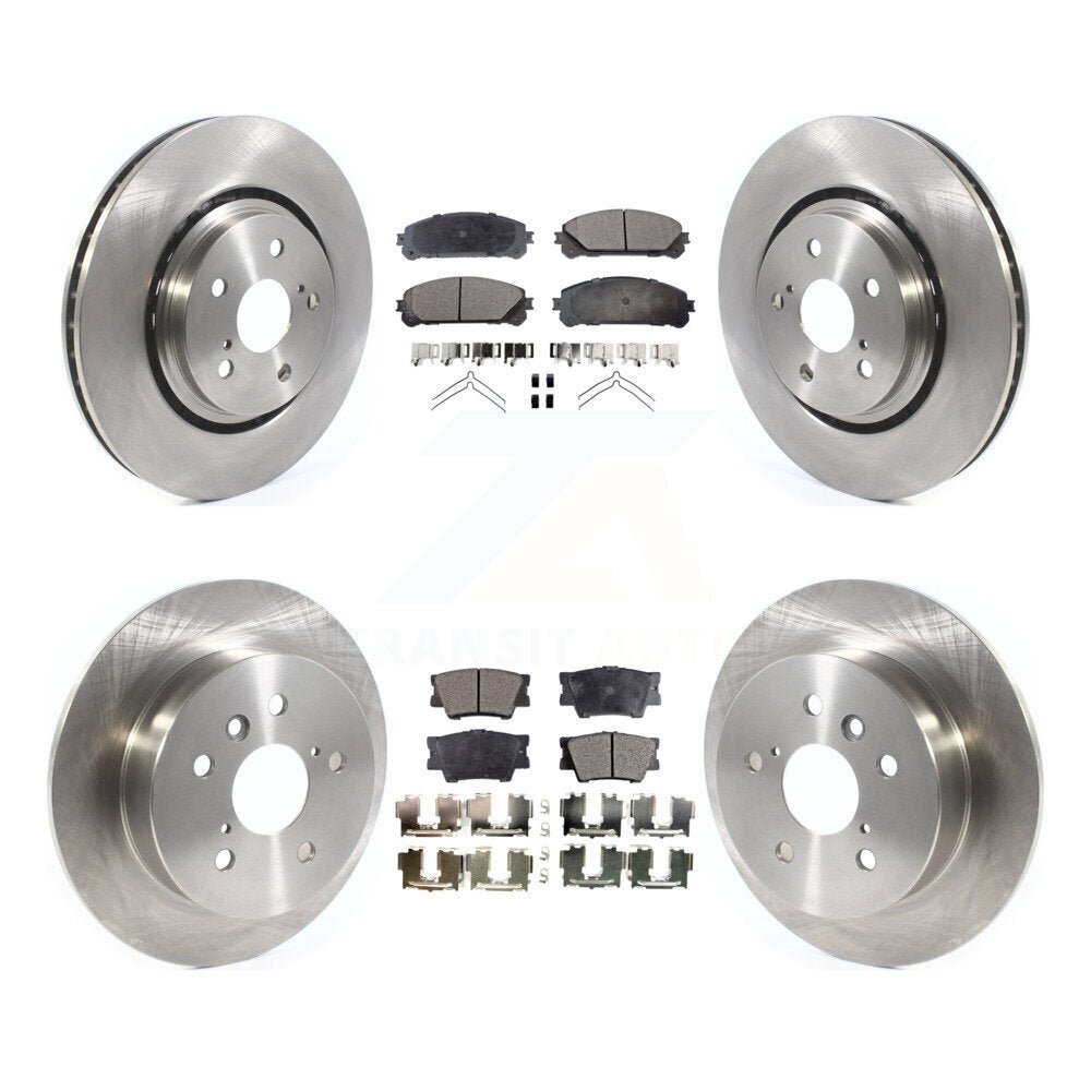 Front Rear Brake Rotor & Semi-Metallic Pad Kit For Toyota Camry With Manual Parking K8F-103752