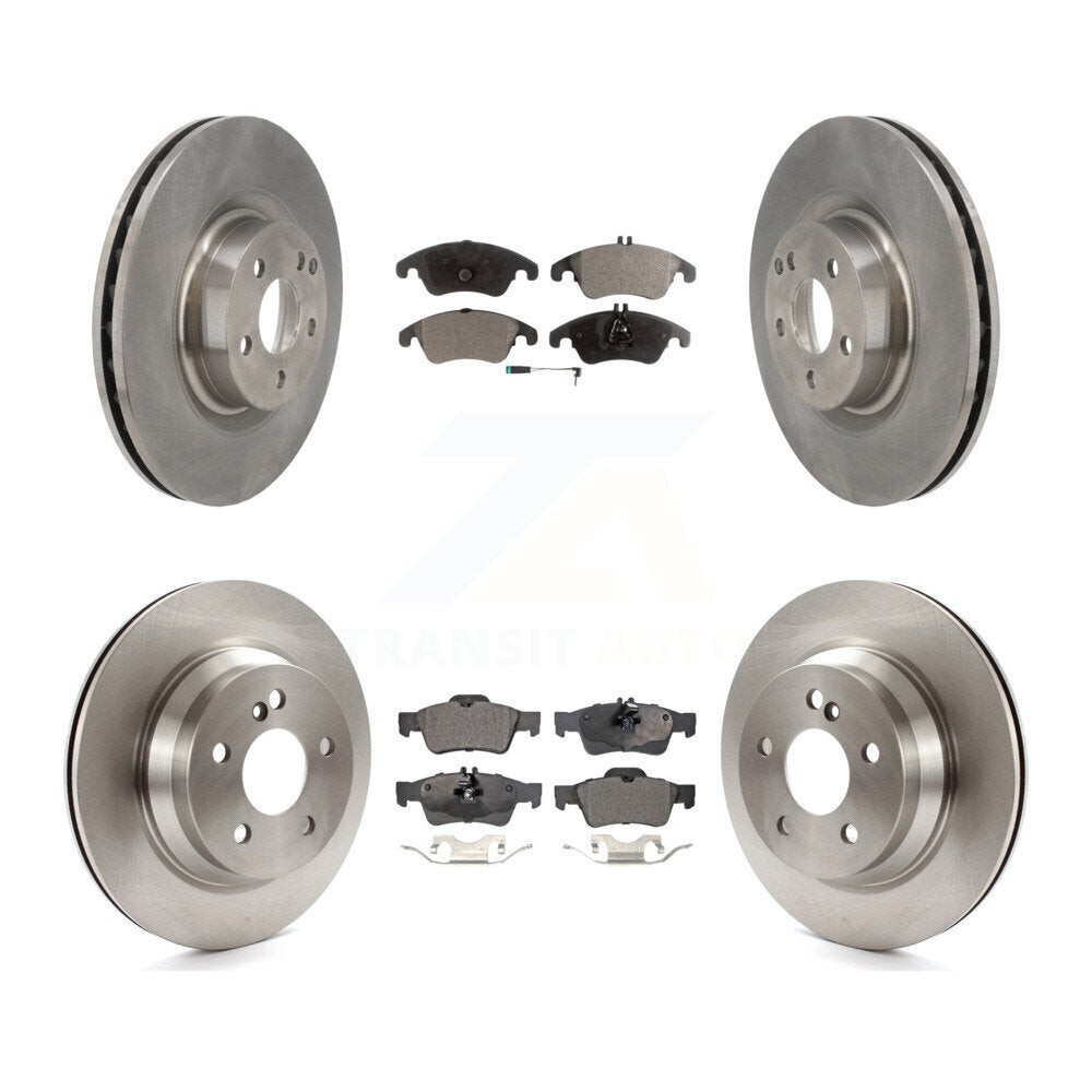 Front Rear Disc Brake Rotors And Semi-Metallic Pads Kit For Mercedes-Benz E400 K8F-103754