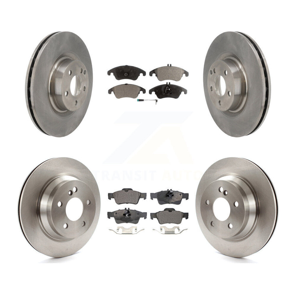 Front Rear Disc Brake Rotors And Semi-Metallic Pads Kit For Mercedes-Benz E400 K8F-103754