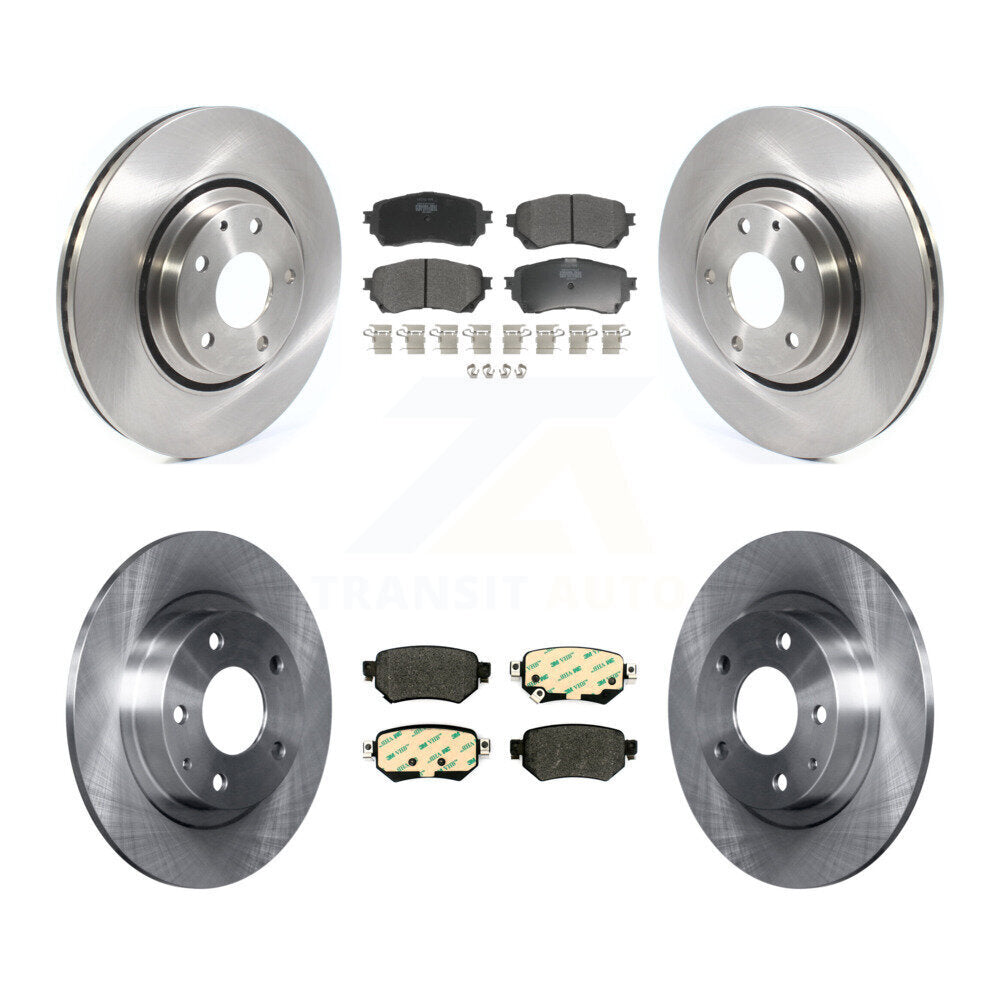 Front Rear Disc Brake Rotors And Semi-Metallic Pads Kit For 2021 Mazda 6 Turbocharged K8F-103766